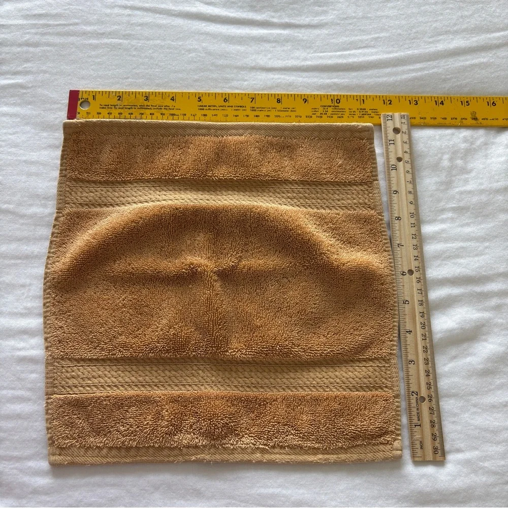 3Pc set Bath Towel Hand Towel & Wash cloth pre-owned rust